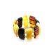Multicolor Amber Stretch Ring, Ring Size: Adjustable, image , picture 3