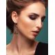 Silver Dangle Earrings With Multicolor Amber The Orion, image , picture 3