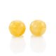 Honey Amber Stud Earrings The Paris, image , picture 4