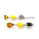 Multicolor Amber Dangle Earrings In Sterling Silver The Casablanca, image , picture 3