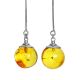 Amber Silver Dangles With Insect Inclusions The Clio, image , picture 5