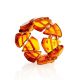 Cognac Amber Elastic Ring, Ring Size: Adjustable, image , picture 3
