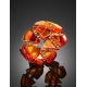 Cognac Amber Elastic Ring, Ring Size: Adjustable, image , picture 2
