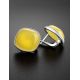 Square Amber Silver Earrings The Copenhagen, image , picture 2
