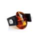 Designer Unisex Ring With Natural Amber The Grunge, Ring Size: / 23, image , picture 3