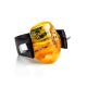 Unisex Rubber Ring With Genuine Amber The Grunge, Ring Size: / 23, image , picture 3