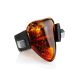 One Size Unisex Ring With Bold Amber Centerpiece The Grunge, Ring Size: / 23, image , picture 3