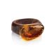 Wooden Ring With Bright Lemon Amber The Indonesia, Ring Size: 10 / 20, image , picture 3