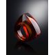 High Polished Amber Ring, Ring Size: 7 / 17.5, image , picture 2