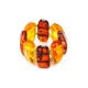 Two-Toned Amber Elastic Ring, Ring Size: Adjustable, image , picture 4