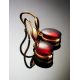 Red Amber Fish Hook Earrings In Gold The Sangria, image , picture 2