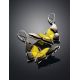 Amber Butterfly Dangles In Sterling Silver The April, image , picture 2