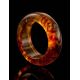 Natural Amber Band Ring The Magma, Ring Size: 9 / 19, image , picture 5