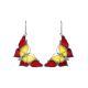 Amber Butterfly Dangles In Sterling Silver The April, image 