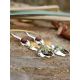 Silver Dangle Earrings With Multicolor Amber The Orion, image , picture 5