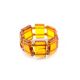 Cognac Amber Elastic Ring, Ring Size: Adjustable, image 