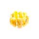 Honey Amber Adjustable Elastic Ring, Ring Size: Adjustable, image 