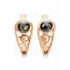 Green Amber Golden Earrings The Scheherazade, image 