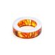 Amber Band Ring With Nacre The Magma, Ring Size: 9 / 19, image 