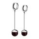 Silver Dangles With Cherry Amber The Paris, image 