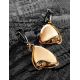 Elegant Gold-Plated Dangles With Genuine Mammoth Ivory The Era, image , picture 2
