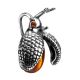 Cute Silver Pendant With Amber Stones The Scarab, image , picture 3