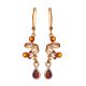 Gold Plated Amber Dangles The Siesta, image 