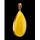 Cute Honey Amber Pendant In Gold The Cascade, image , picture 2