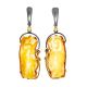 Drop Amber Earrings In Gold-Plated Silver With White Amber The Rialto, image 