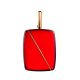 Geometric Amber Pendant In Gold The Sangria, image 