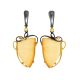 Amazing Gold-Plated Earrings With Genuine Mammoth Tusk The Era, image 
