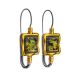 Gold-Plated French Back Earrings With Green Amber The Aida, image 