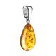 Cognac Amber Silver Pendant The Pulse, image , picture 3