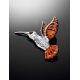 Chic Amber Hummingbird Pendant, image , picture 2