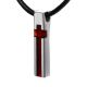 Minimalistic Silver Pendant With Amber The London, image , picture 3