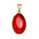 Gold-Plated Pendant With Bright Amber Centre Stone The Cascade, image 