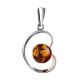 Baltic Amber Pendant In Sterling Silver The Flamenco, image 