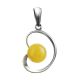 Baltic Amber Pendant In Sterling Silver The Flamenco, image 