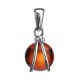 Baltic Amber Pendant In Sterling Silver The Flamenco, image 