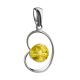 Baltic Amber Pendant In Sterling Silver The Leia, image 