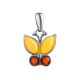 Multicolor Amber Butterfly Pendant The April, image 