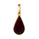 Cherry Amber Gold Plated Pendant The Pulse, image 