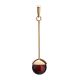 Stylish Gold-Plated Pendant With Cherry Amber The Paris, image 
