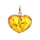 Cognac Amber Heart Pendant The Declaration, image , picture 5
