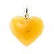 Bold Honey Amber Heart Pendant The Declaration, image , picture 5