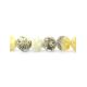 White Amber Ball Beaded Necklace The Meteor, image , picture 5