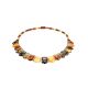 Natural Amber Flat Beaded Necklace The Cleopatra, image , picture 3
