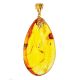 Amber Pendant With Spider Inclusion In Gold Plated Silver, image , picture 6