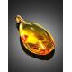Natural Amber Gold-Plated Pendant With Inclusions The Clio, image , picture 5