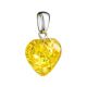 Lemon Amber Heart Pendant The Declaration, image , picture 3